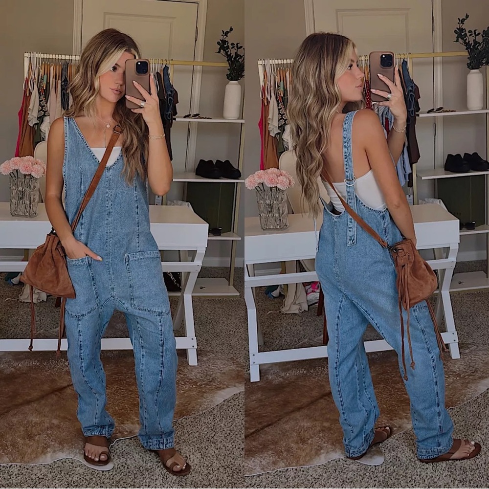 Free People We The Free High Roller Jumpsuit Whimsy